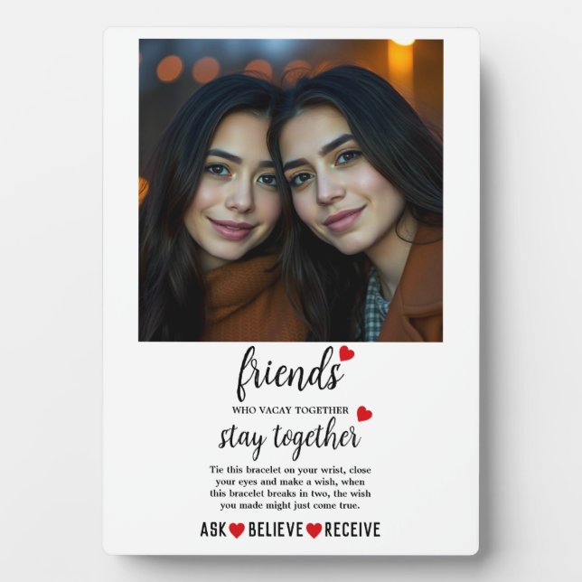 Best Friends Forever Plaque | Friendship Day (Front)