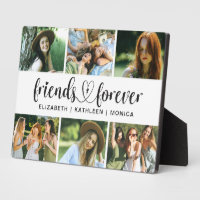 Best Friends Forever Script Photo Collage Plaque