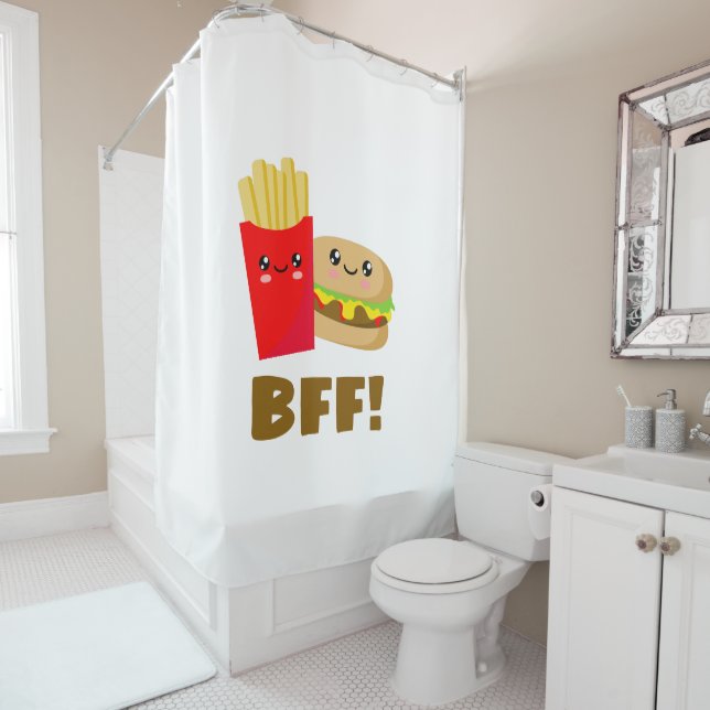 Best Friends Forever Shower Curtain (In Situ)