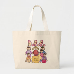 Best Friends Forever - Slumber Party Large Tote Bag