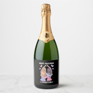 Best Friends Forever Sparkling Wine Label
