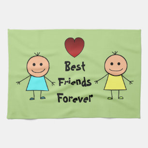 Best Friends Forever Tea Towel