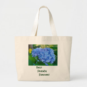 Best Friends Forever! Tote Bag gift Blue Hydrangea