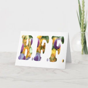 Best Friends Forever (tulip version) Card