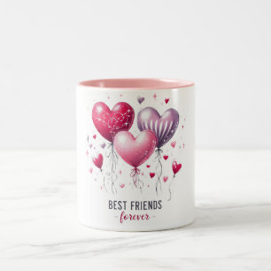 Best Friends Forever Valentines Two-Tone Coffee Mug