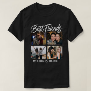 Best Friends Four Photo Collage T-Shirt