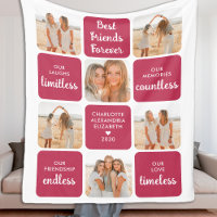 Best Friends Friendship Poem Modern Photo Collage