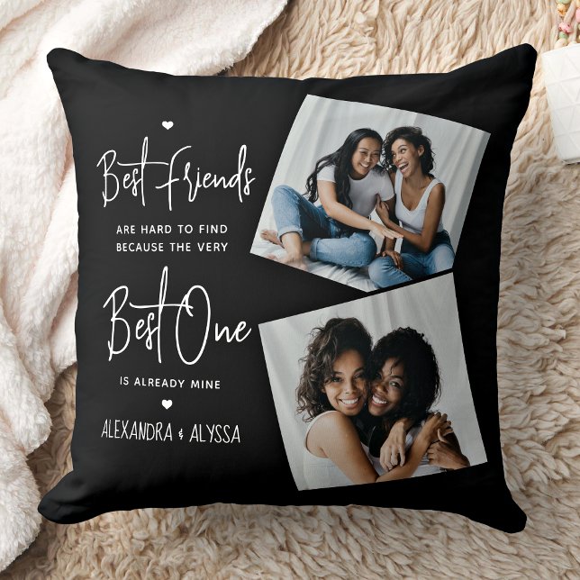 Best Friends Friendship Quote Personalised Photos Cushion (Creator Uploaded)