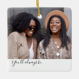 Best Friends Friendship Sisters Custom Ceramic Ornament