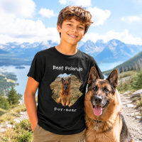Best Friends fur-ever Dog Photo Black Boy