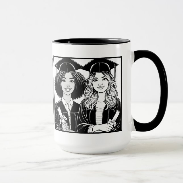Best Friends Graduation Two-Tone Mug  (Right)