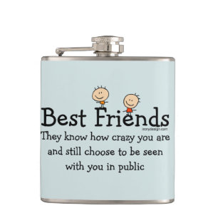 Best Friends Hip Flask