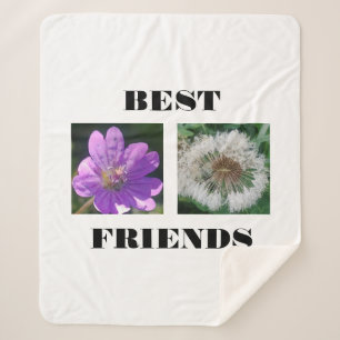 Best Friends Image Template" Sherpa Blanket
