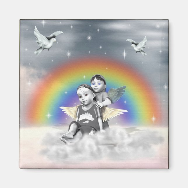 Best Friends in Heaven Magnet (Front)
