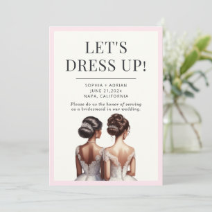 Best Friends Maid of Honour Bridesmaid Proposal Invitation