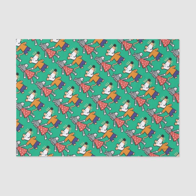 Best Friends Maisy and Dotty Hold Hands Tissue Paper (Front)