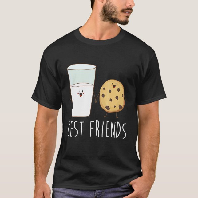 Best Friends Milk And Cookie Cute Cookie  1 T-Shirt (Front)