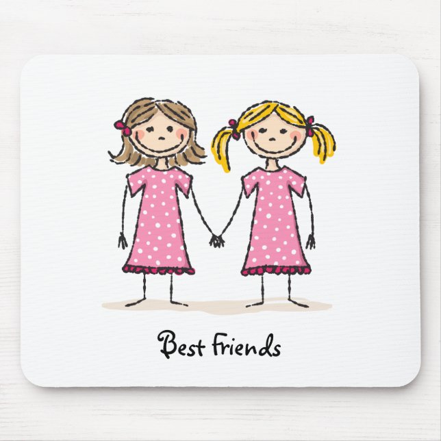 Best friends mouse pad (Front)