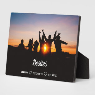 Best Friends Names Overlay Photo Plaque