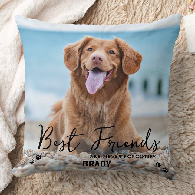 Best Friends Never Forgotten Photo Pet Memorial Cushion (Creator Uploaded)