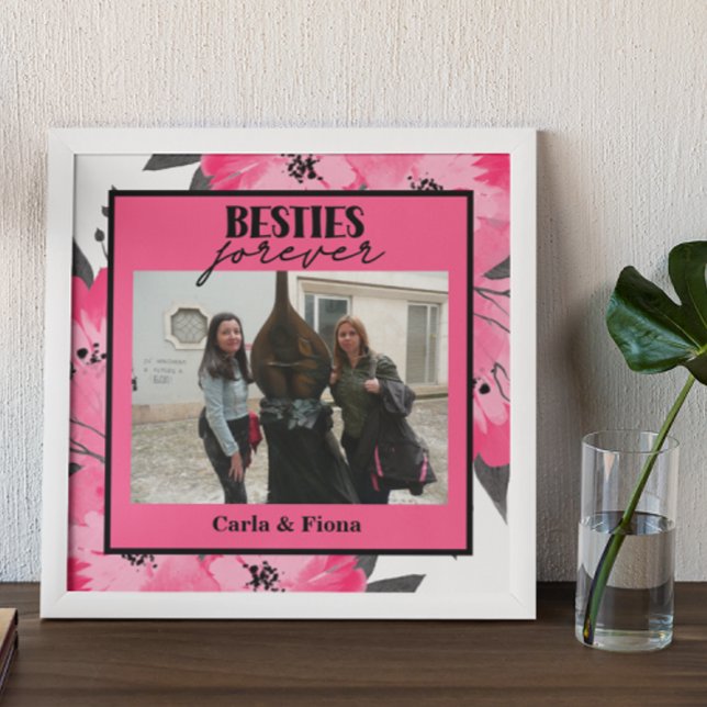 Best friends One Photo Gift Pink  Poster (Creator Uploaded)