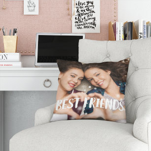 Best Friends Overlay Photo Cushion