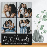 Best Friends Personalised 4 Photo Collage Plaque<br><div class="desc">Celebrate your best friend and friendship with a custom photo collage best friends plaque. Whether it's a birthday, Christmas, or Friendsgiving this best friends plaque is a wonderful gift that will be treasure for years to come. Personalised this friendship plaque with 4 of your favourite friend photos and names. COPYRIGHT...</div>