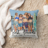 Best Friends Personalised Trendy Friendship Photo Cushion (Blanket)