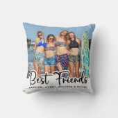 Best Friends Personalised Trendy Friendship Photo Cushion (Front)