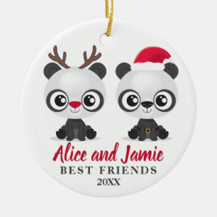 Best Friends personalized Ceramic Tree Decoration