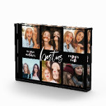 Best friends Photo collage Black<br><div class="desc">A great gift to celebrate your firenship! A photo plaque with your favourite 6 photos,  personalised with your names.</div>