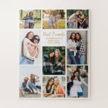 Best Friends Photo Collage Cute Personalised Jigsaw Puzzle<br><div class="desc">Chic customisable photo collage puzzle gift for your best friends in high school or college. Add 9 of your favourite friend photos and order these custom magnets for your besties as a birthday present of friendship. Nothing says friends forever like a cute personalised photograph keepsake.</div>