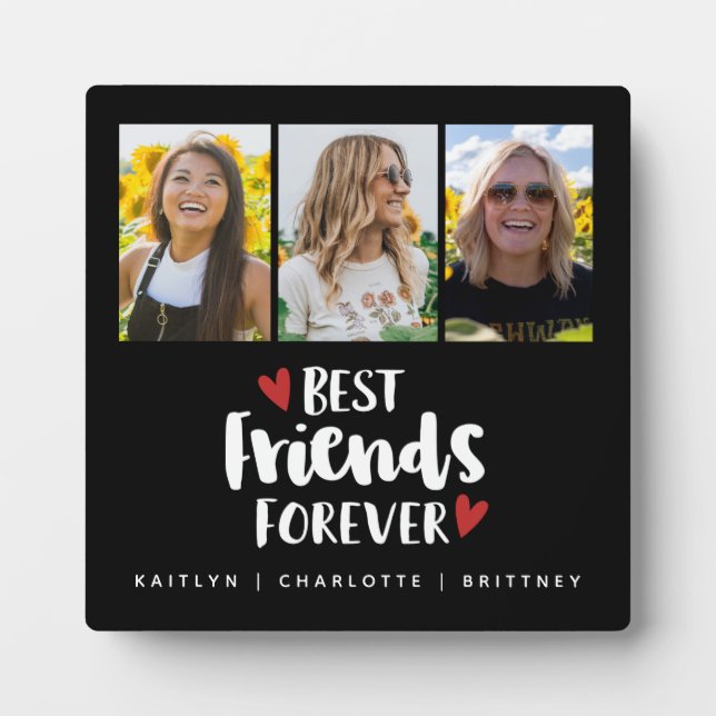 Best Friends Photo Collage Plaque (Front)