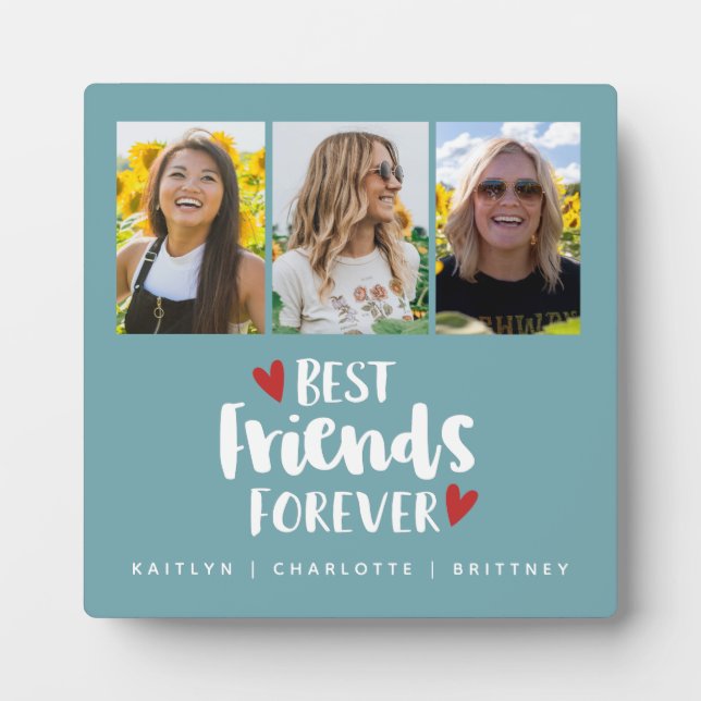 Best Friends Photo Collage Plaque (Front)