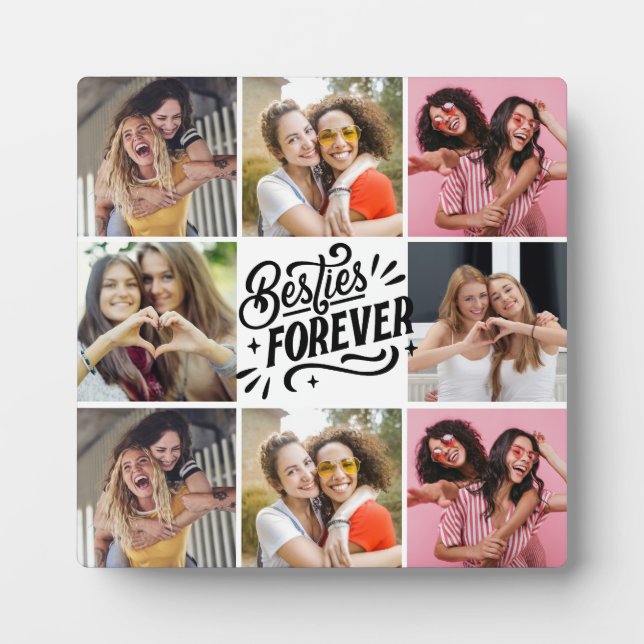 Best Friends Photo Collage Plaque (Front)
