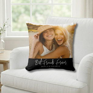 Best Friends Photo Name Cushion