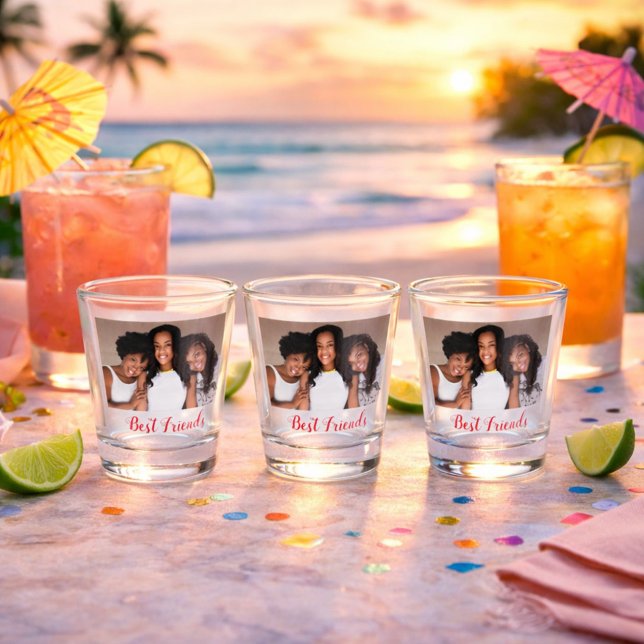 Best Friends Photo Shot Glass (Creator Uploaded)