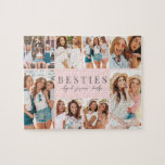 Best Friends Pink BFF Photo Jigsaw Puzzle<br><div class="desc">Personalised "Best Friend" Jigsaw Puzzle. This sweet and thoughtful jigsaw puzzle is a fun way to celebrate your friendship. It features space for eight photos, arranged around the border to highlight your favourite memories together, while keeping the focus on the meaningful text in the centre. In the middle, "Best Friend"...</div>