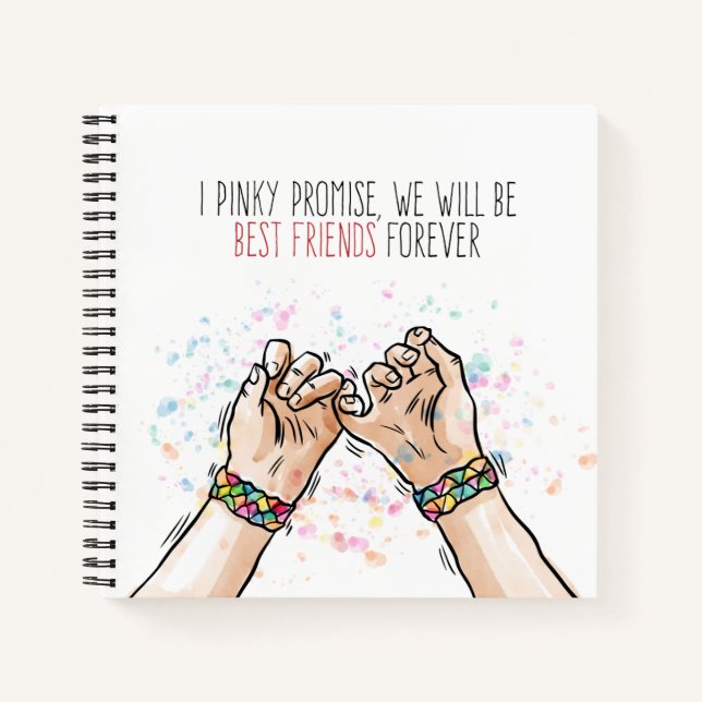 Best Friends Pinky Promise | Notebook (Front)