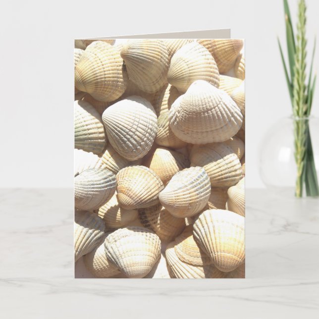 Best Friends Poem, Seashells Summer, Greeting Card (Front)