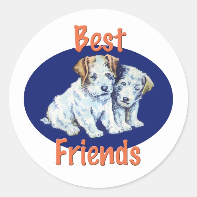 Best Friends Round Sticker (Front)