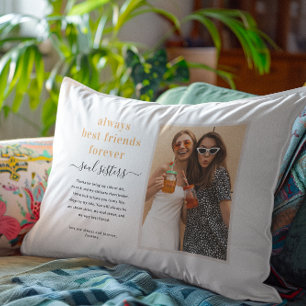 Best Friends Soul Sisters   Modern Photo Decorative Cushion