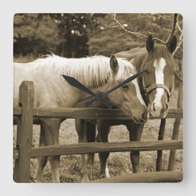 Best Friends Square Wall Clock (Front)