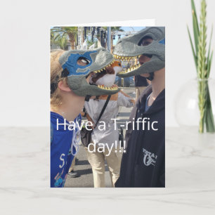 Best Friends T-rex Card