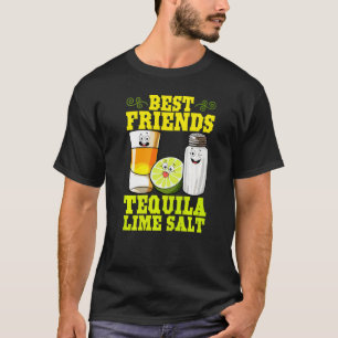 Best Friends Tequila Lime Salt Mexican Drink Cinco T-Shirt