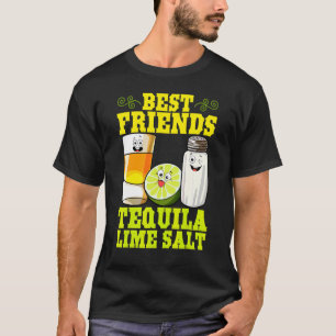 Best Friends Tequila Lime Salt Mexican Drink Cinco T-Shirt