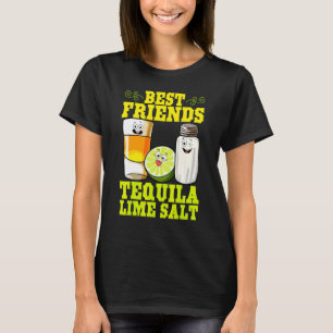 Best Friends Tequila Lime Salt Mexican Drink Cinco T-Shirt
