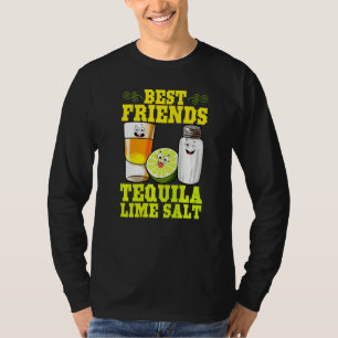 Best Friends Tequila Lime Salt Mexican Drink Cinco T-Shirt
