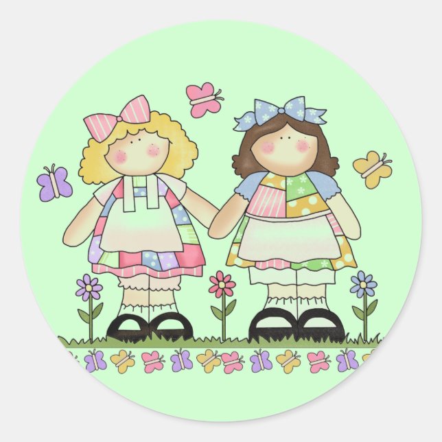 Best Friends Tshirts and Gifts Classic Round Sticker (Front)