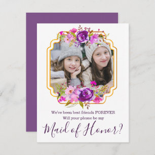 Best Friends Will You be My Maid of Honour Card